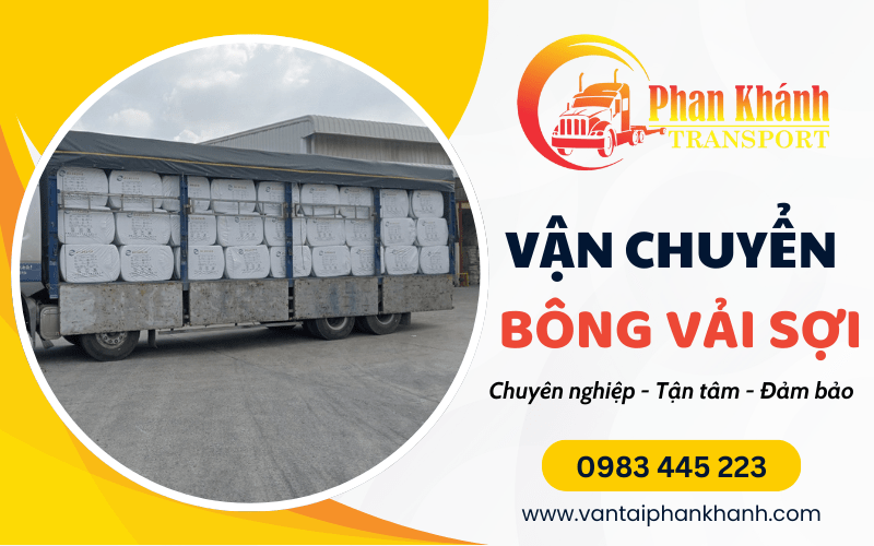 vận chuyển bông vải sợi