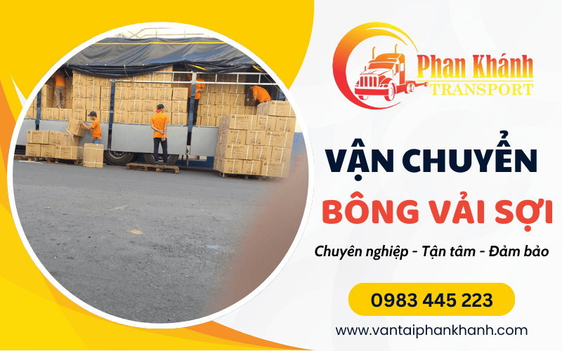 vận chuyển bông vải sợi