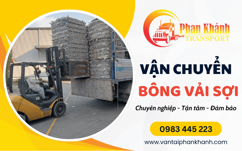 vận chuyển bông vải sợi
