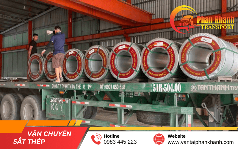 vận chuyển sắt thép
